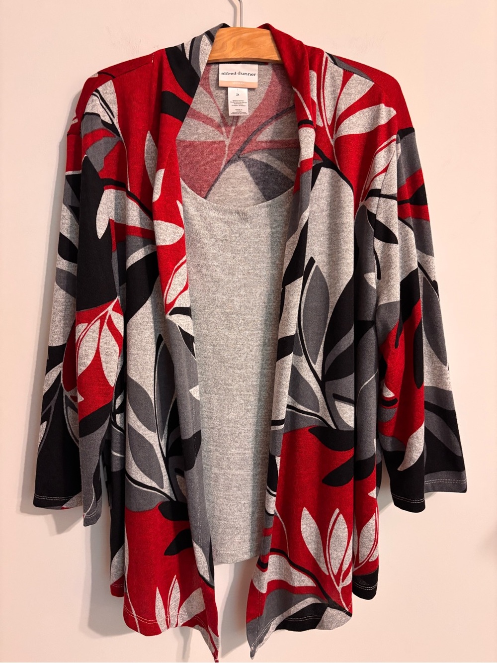 Alfred Dunner EUC Twofer Cardigan Sweater